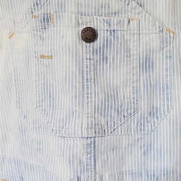 Faherty small overalls organic cotton railroad strip with a tye dye effect - Picture 4 of 11